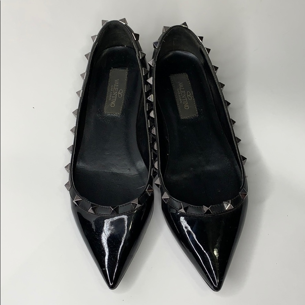 Valentino Rockstud black flats 36 - women’s 6 (i) - Picture 1 of 10